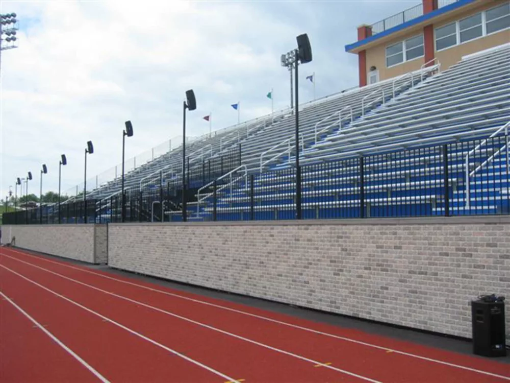 Dant Clayton's closure panels feature aluminum rail above it to ensure fan safety.