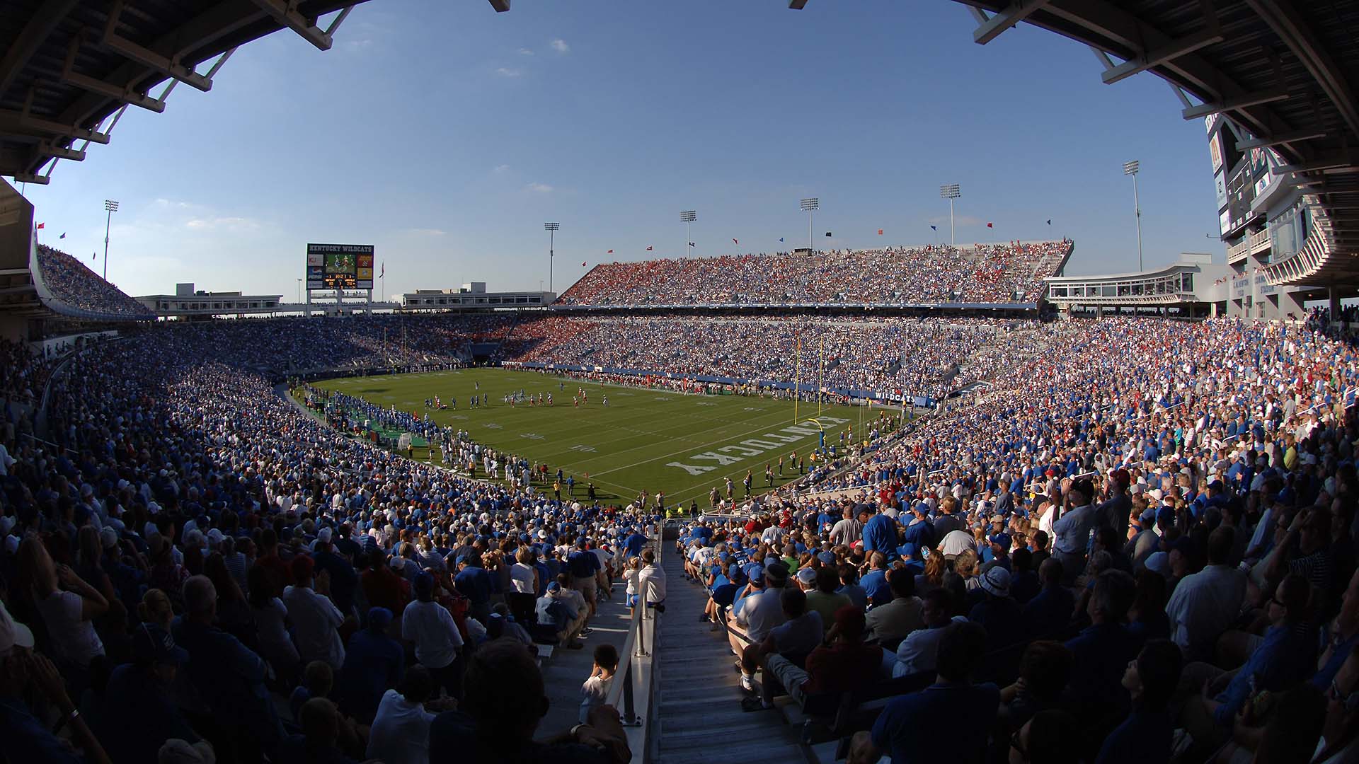 Commonwealth Stadium full stadium view: grandstands filled with fans.