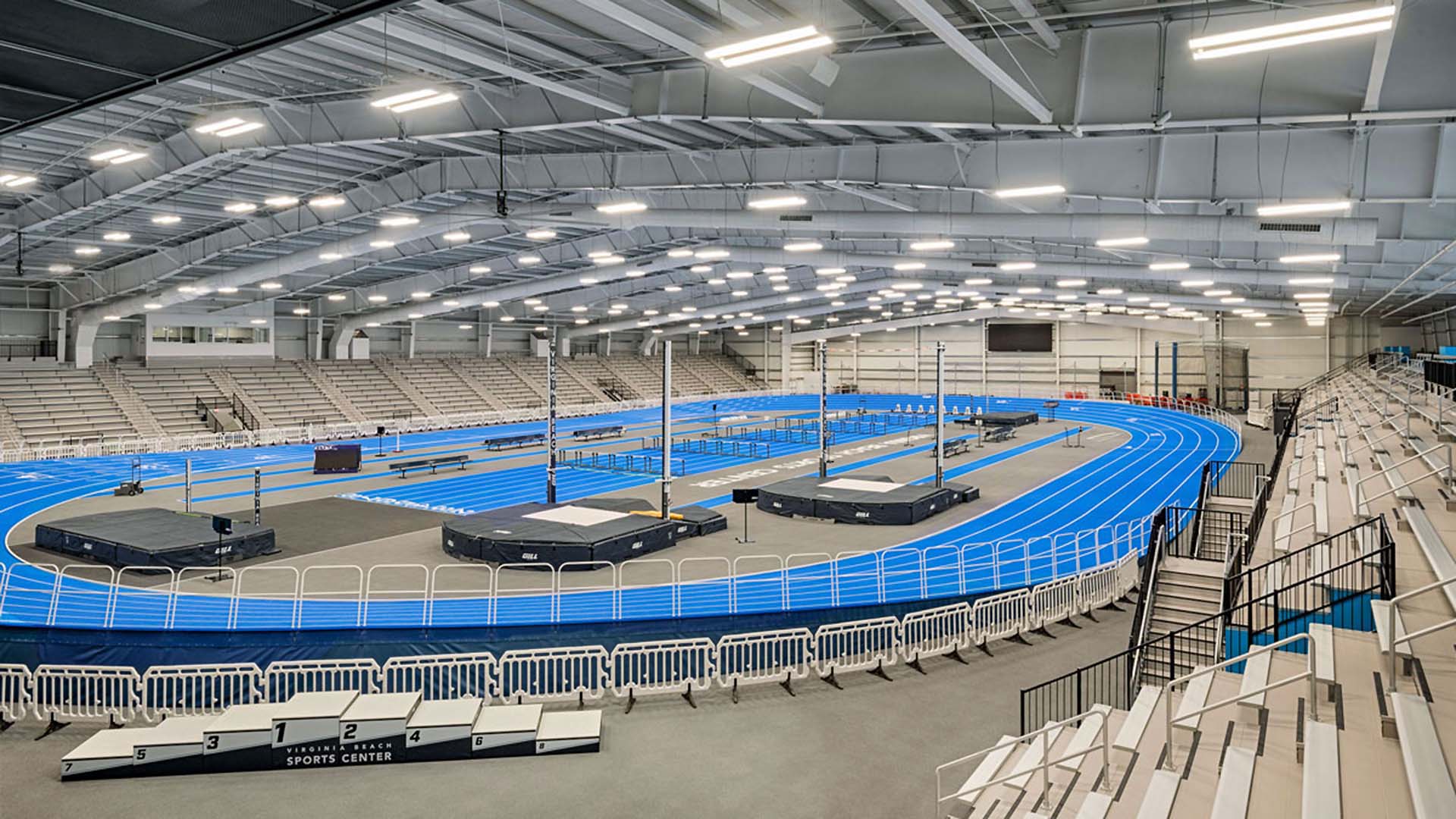 Virginia Beach Sports Complex - Complete with aluminum deck railing and bleacher seating.