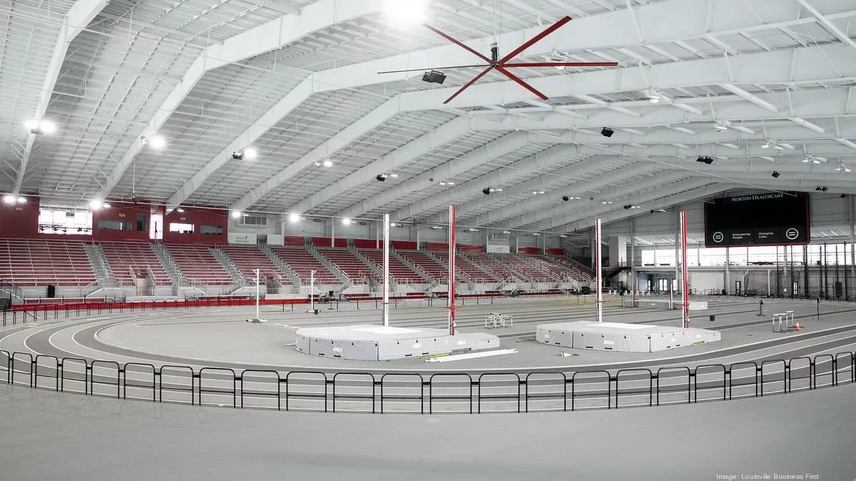Norton Healthcare Sports Learning Center- an indoor facility featuring custom stadium bleachers.