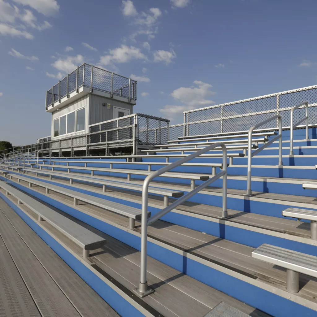 Aluminum rail and decking system.